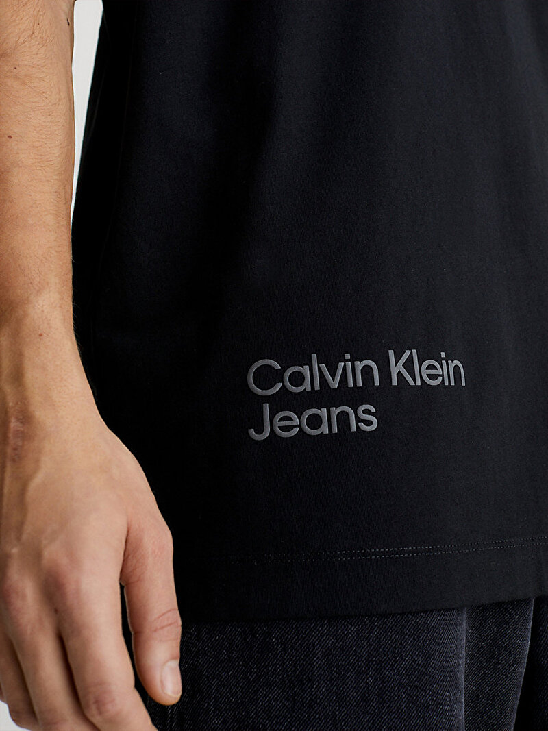 Calvin Klein Siyah Renkli Erkek Blurred Colored T-Shirt