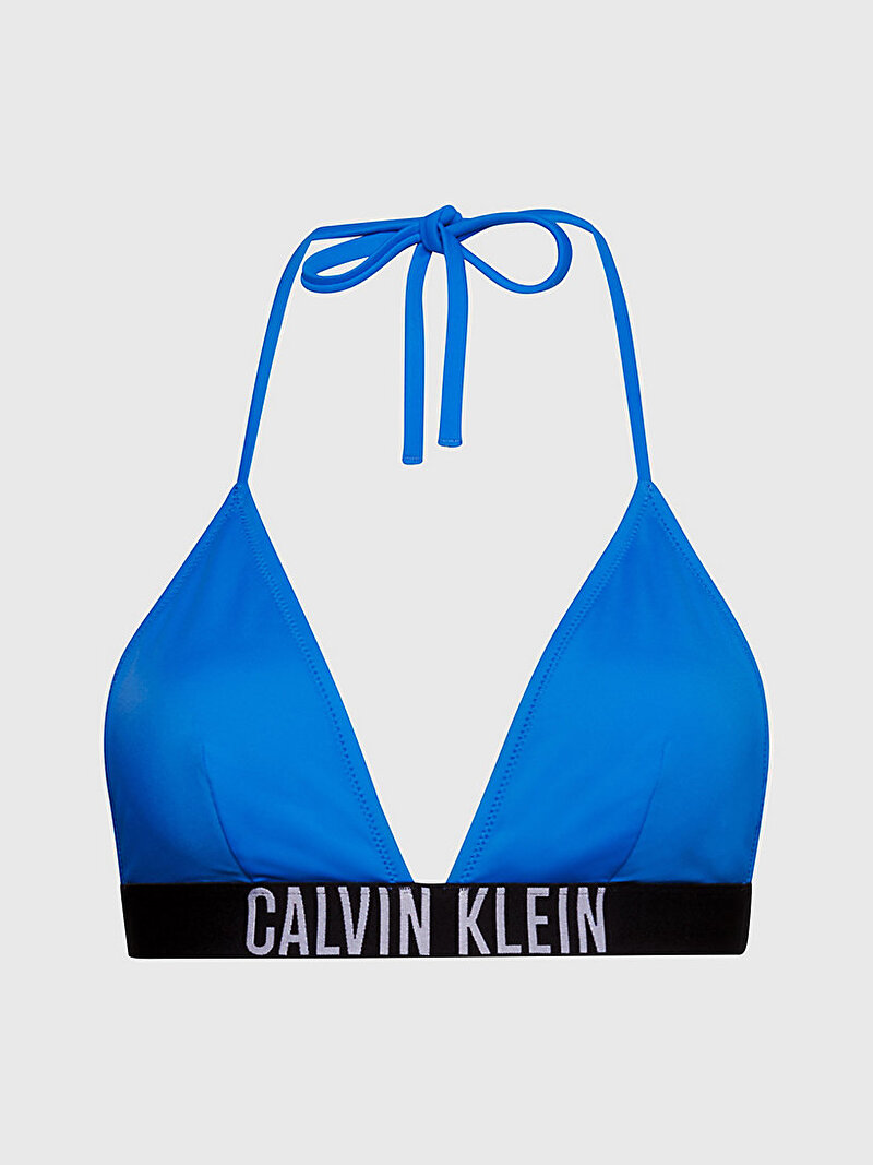 Calvin Klein Mavi Renkli Kadın Üçgen Bikini Üstü