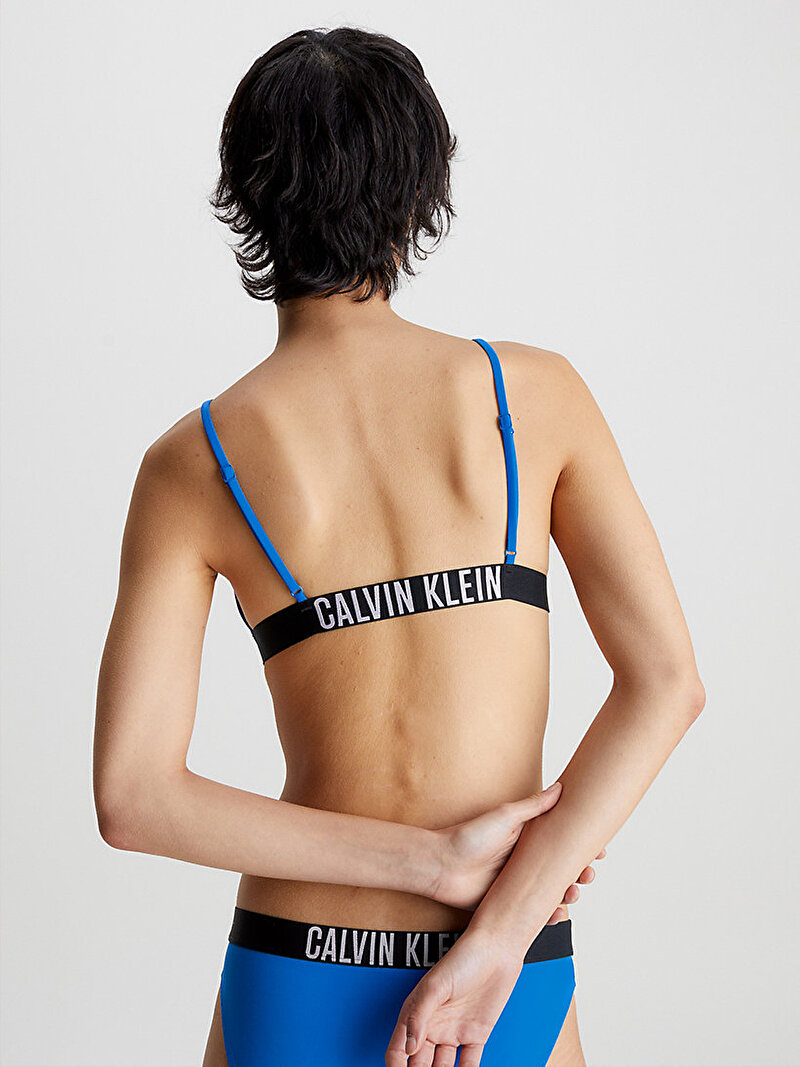Calvin Klein Mavi Renkli Kadın Bralet Bikini Üstü