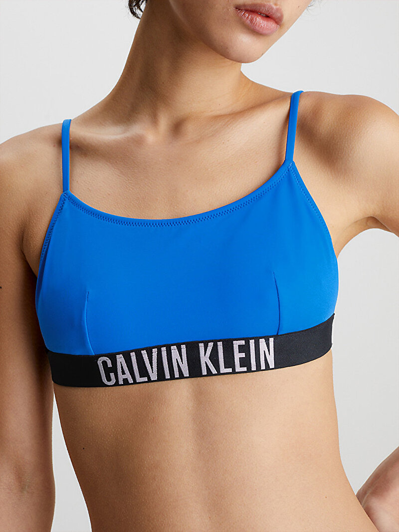 Calvin Klein Mavi Renkli Kadın Bralet Bikini Üstü