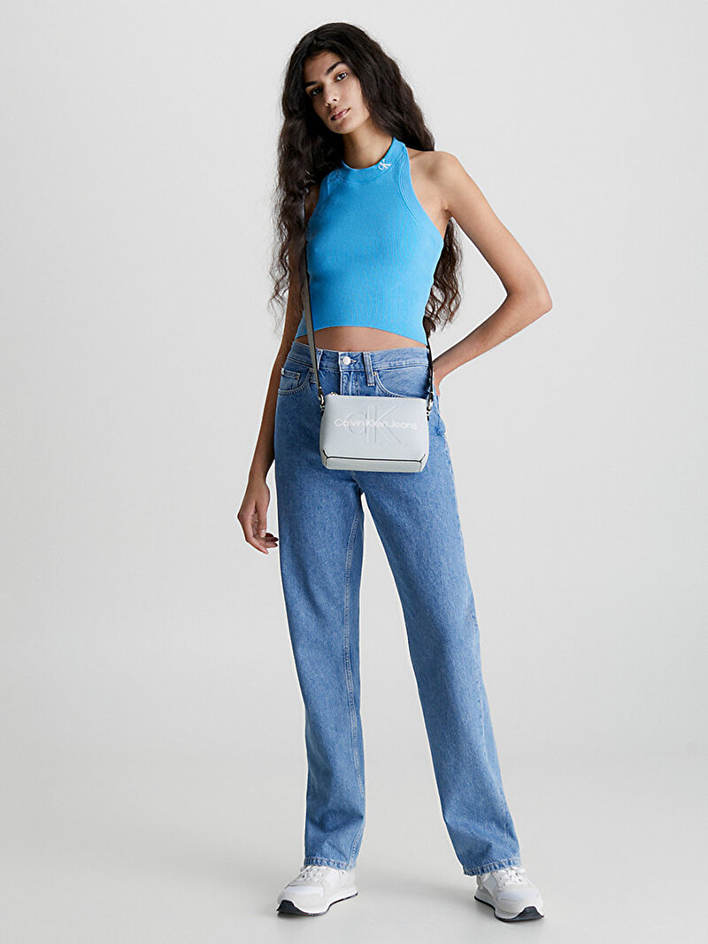 Calvin Klein Mavi Renkli Kadın Sculpted Çapraz Çanta