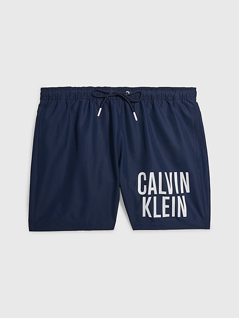 Calvin Klein Lacivert Renkli Erkek Medium Drawstring Deniz Şortu