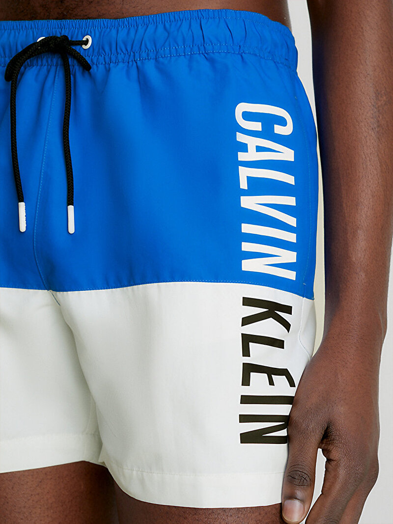 Calvin Klein Mavi Renkli Erkek Medium Drawstring Deniz Şortu