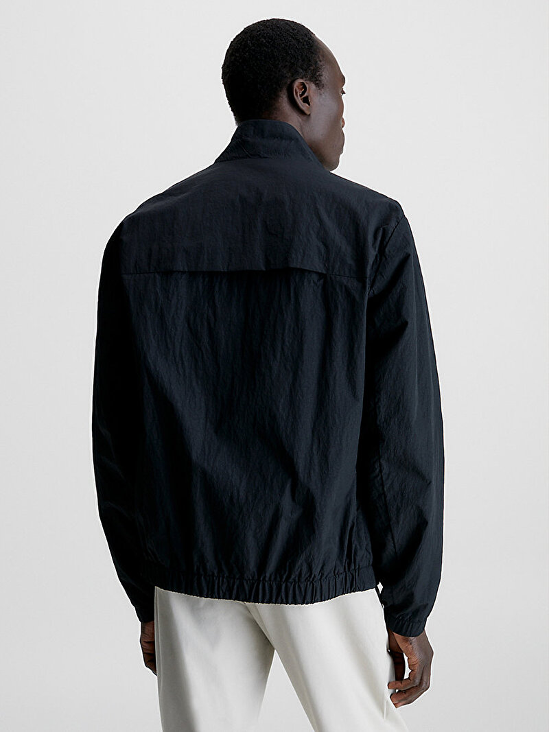 Calvin Klein Siyah Renkli Erkek Recycled Crinkle Ceket