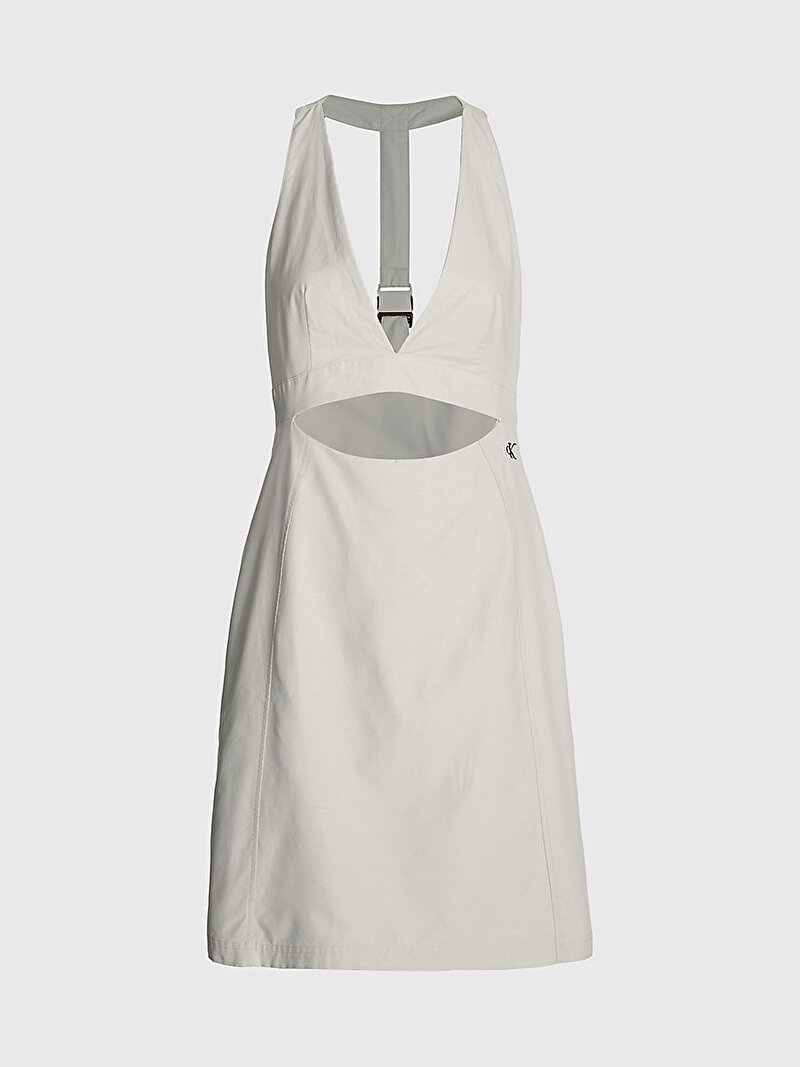 Calvin Klein Bej Renkli Kadın Open Back Elbise