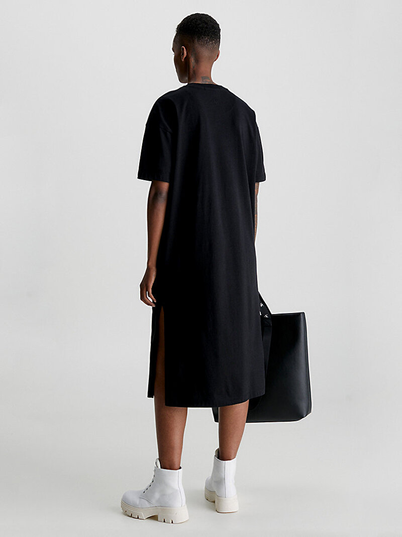 Kadın Siyah Kadın Institutional Uzun Elbise J20J220742BEH | Calvin 