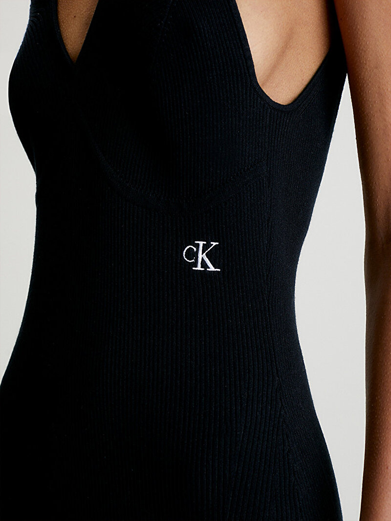 Calvin Klein Siyah Renkli Kadın Örme Elbise