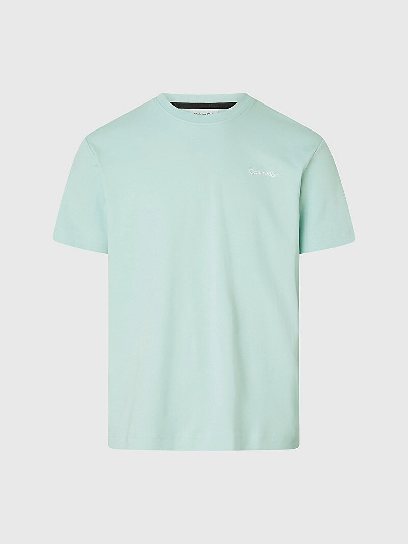Calvin Klein Mavi Renkli Erkek Micro Logo Interlock T-Shirt