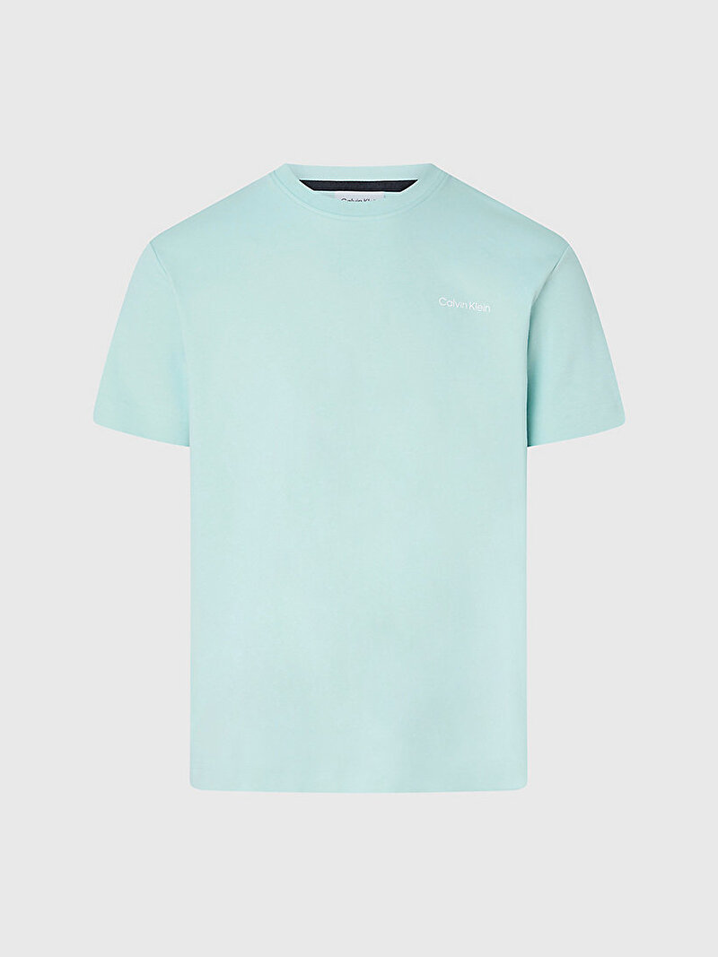 Calvin Klein Mavi Renkli Erkek Comfort Debossed Logo T-Shirt