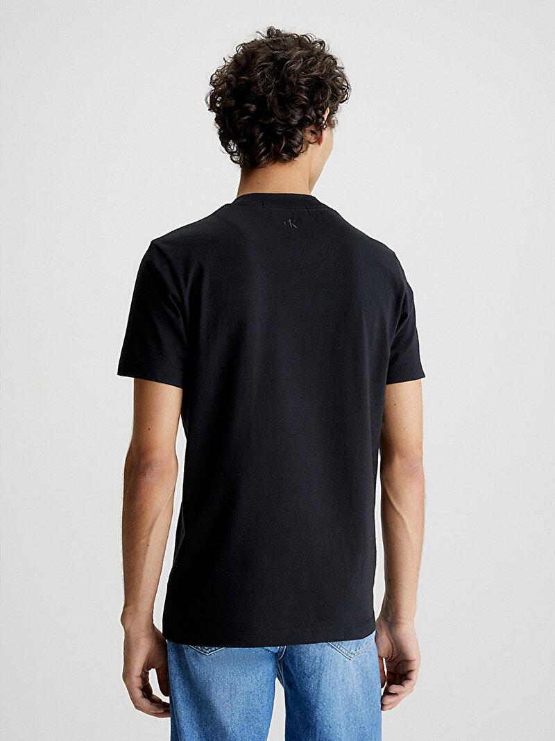 Calvin Klein Siyah Renkli Erkek Institutional Logo T-Shirt