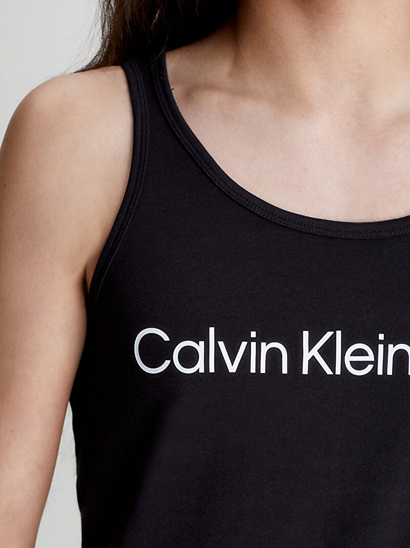 Calvin Klein Siyah Renkli Erkek Institutional Logo Tank Top