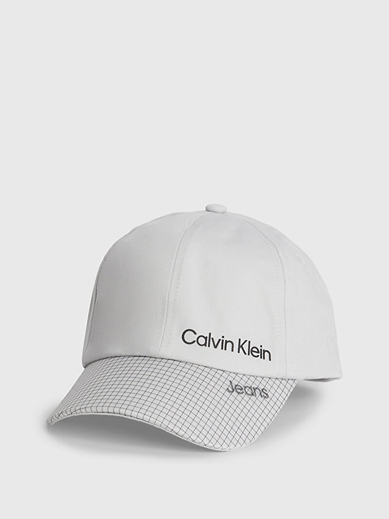 Calvin Klein Gri Renkli Çocuk Unisex Logo Fused Şapka
