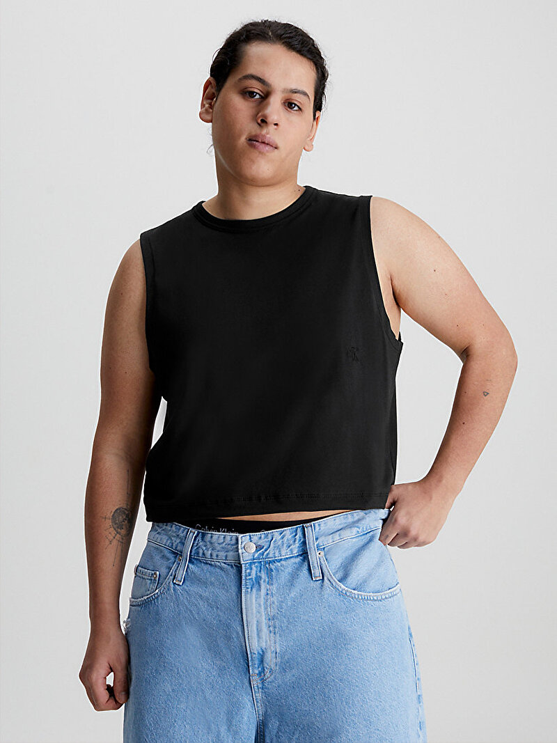Calvin Klein Siyah Renkli Erkek Muscle T-Shirt - Y2K