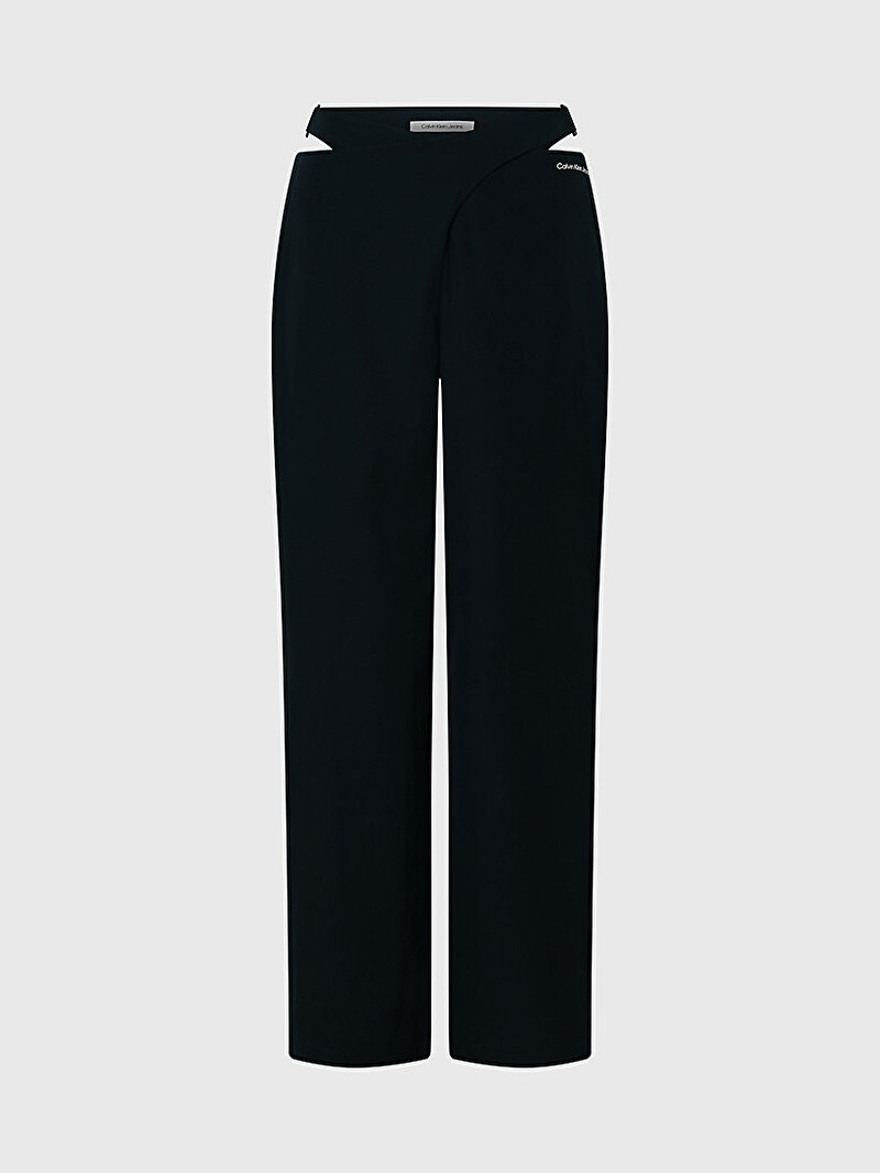 Calvin Klein Siyah Renkli Kadın Cut Out Pantolon