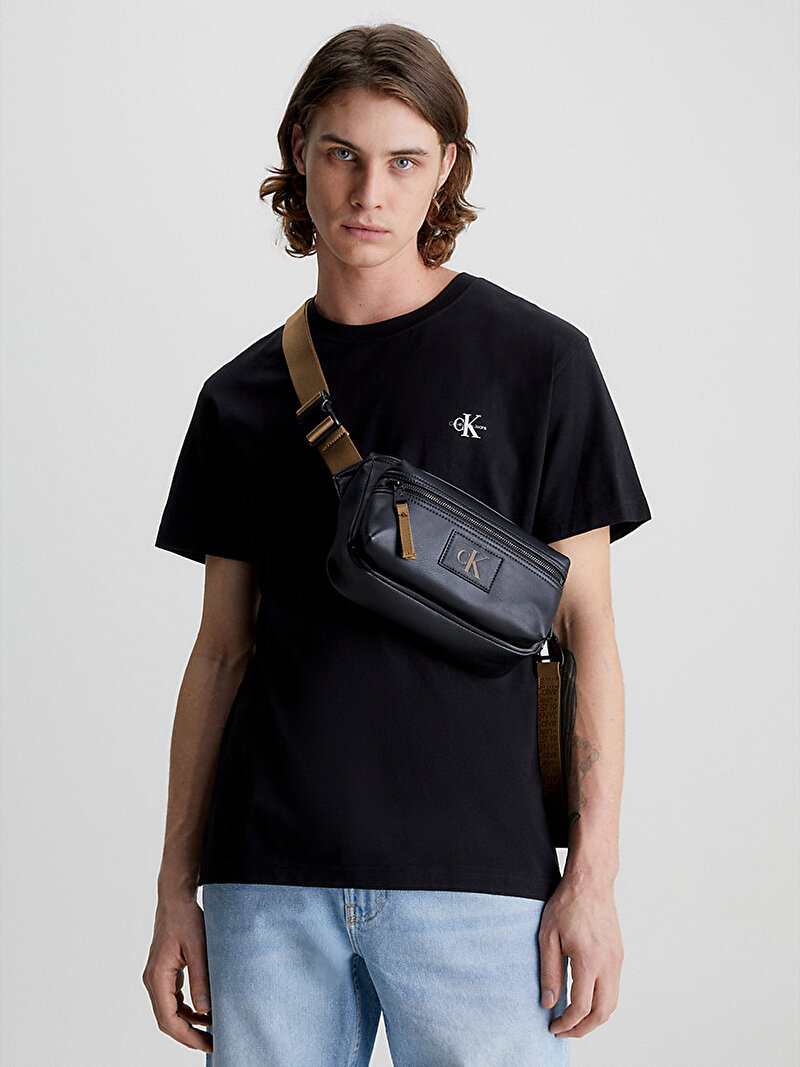 Calvin Klein Siyah Renkli Erkek 2'Li Monologo T-Shirt