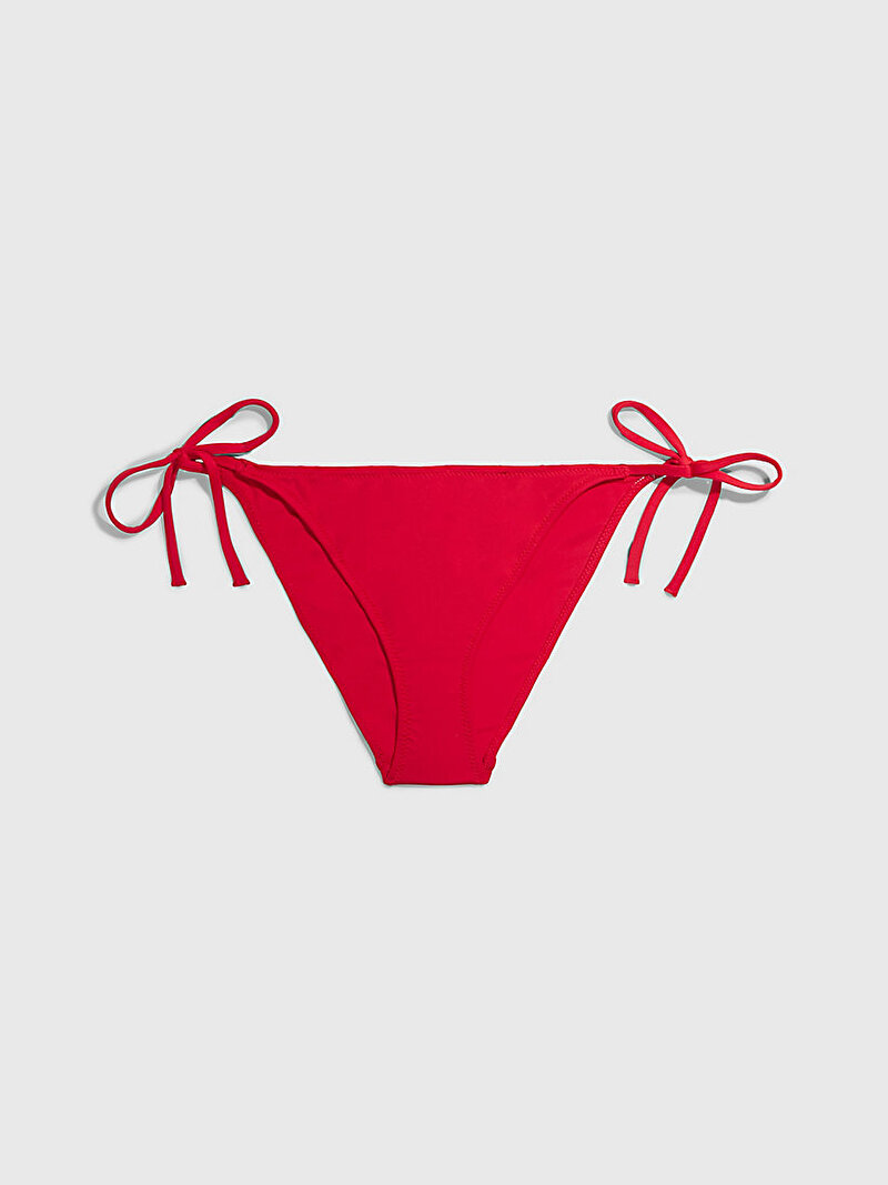 Calvin Klein Kırmızı Renkli Kadın Yandan Bağlamalı Bikini Altı
