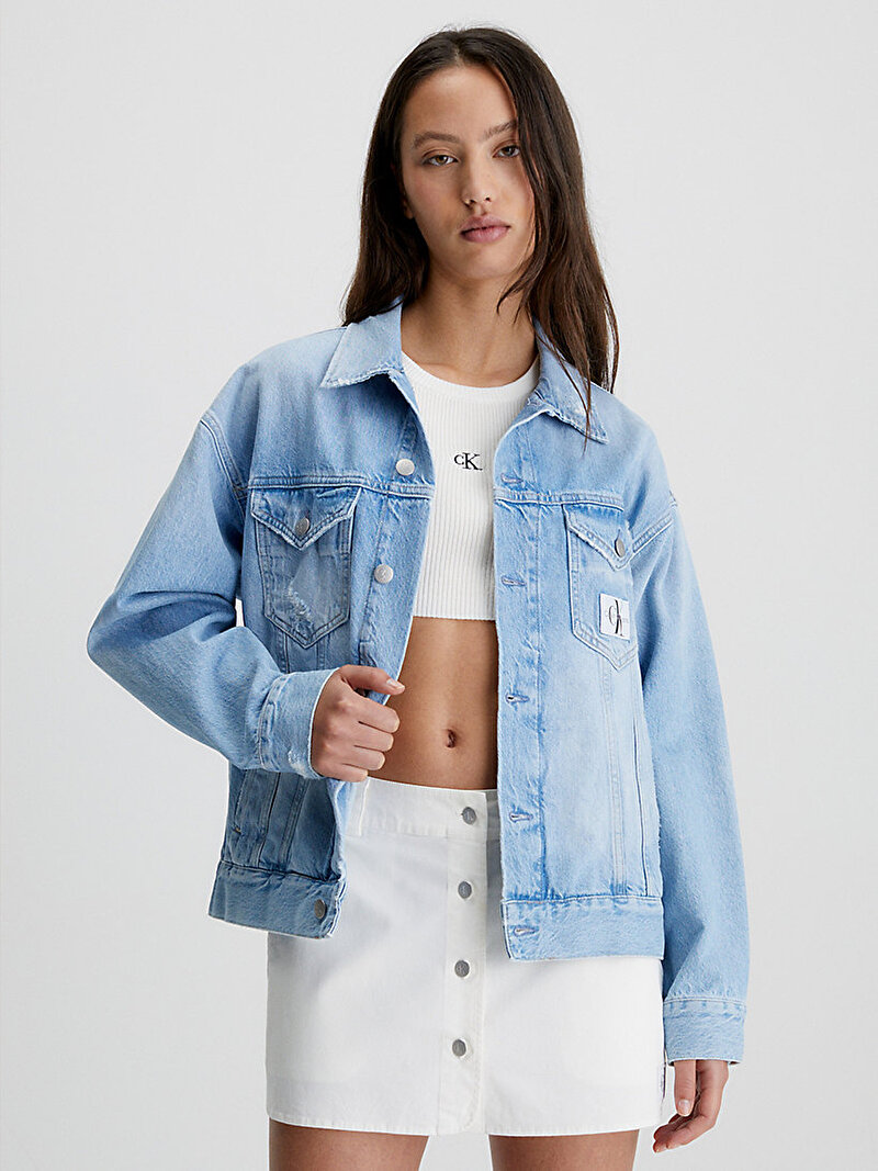 Kadın Dad Denim Ceket