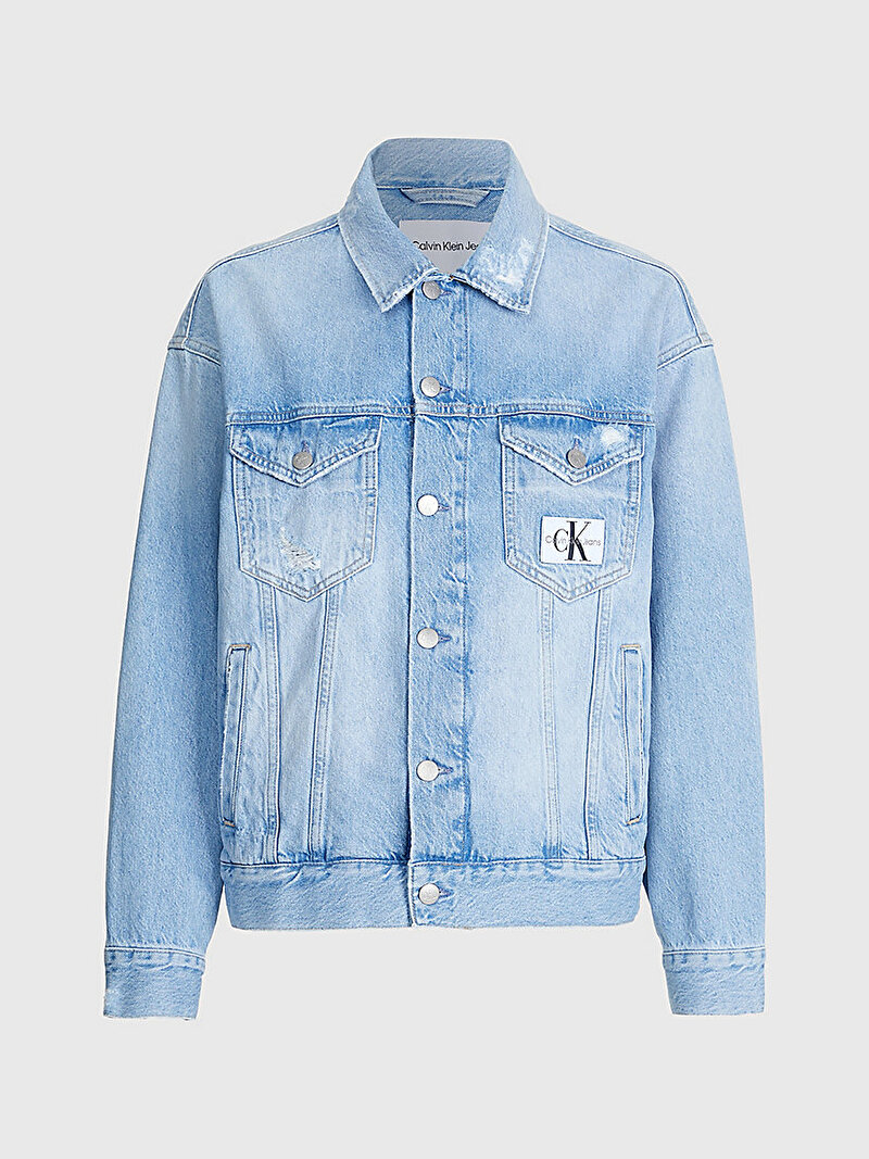Calvin Klein Mavi Renkli Kadın Dad Denim Ceket