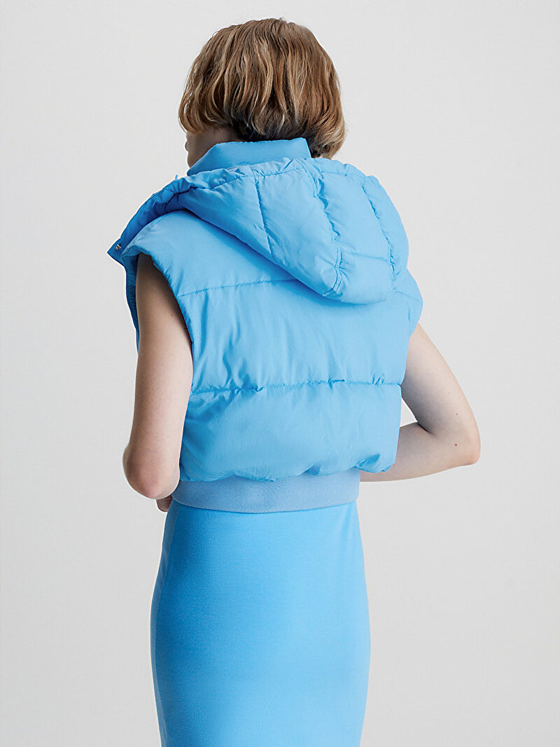 Calvin Klein Mavi Renkli Kadın Lightweight Padded Yelek