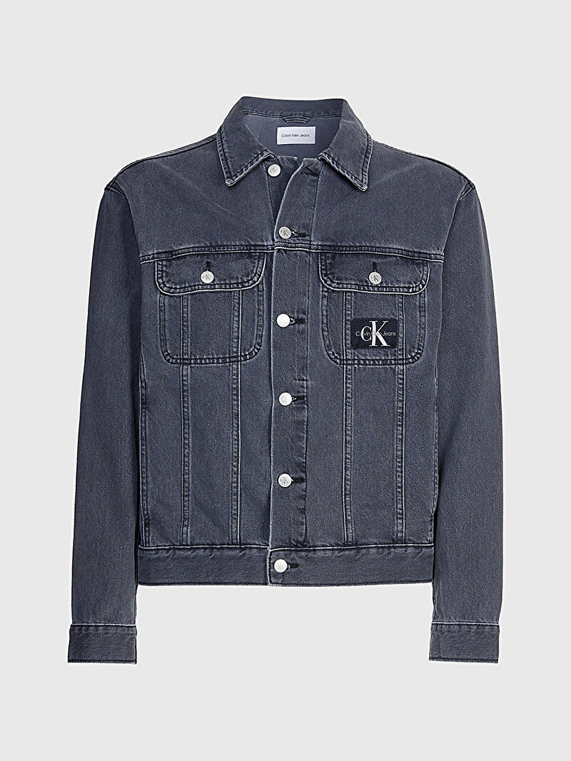 Calvin Klein Siyah Renkli Erkek Regular 90S Denim Ceket