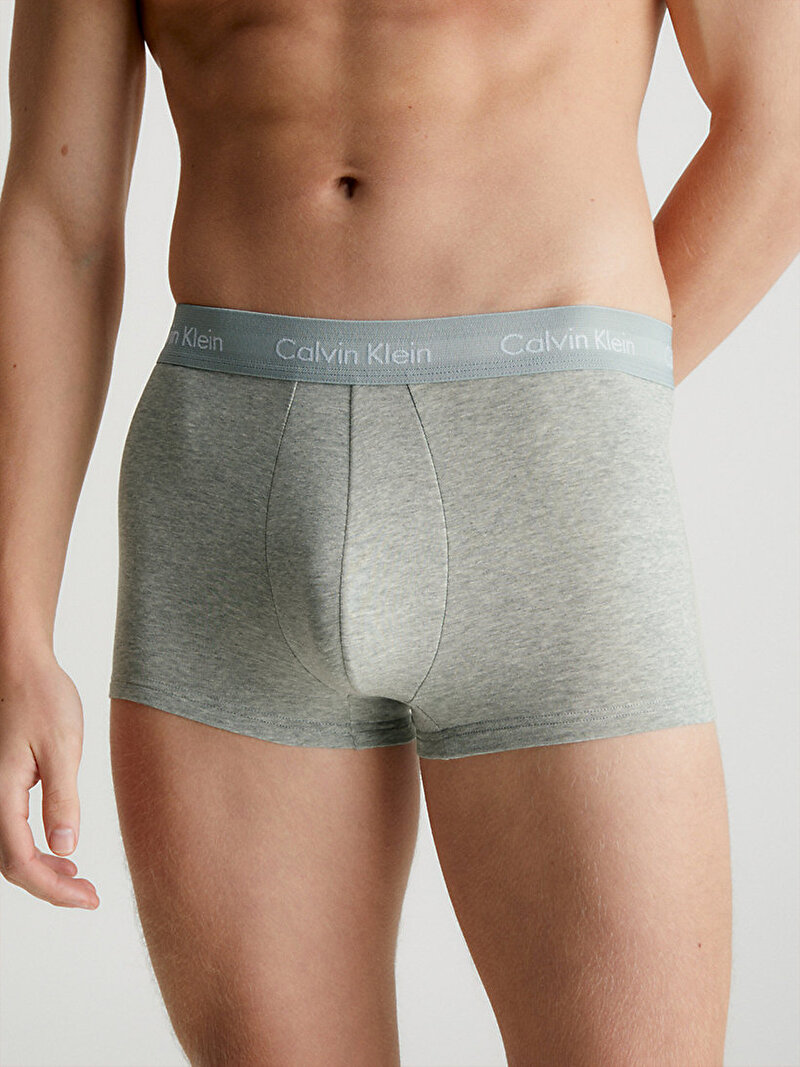 Calvin Klein Çok renkli Renkli Erkek 3'Lü Low Rise Trunk Boxer Seti
