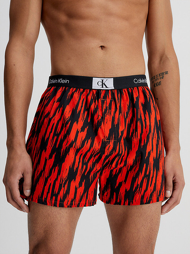 Calvin Klein Çok renkli Renkli Erkek 3'Lü Slim Boxer Seti
