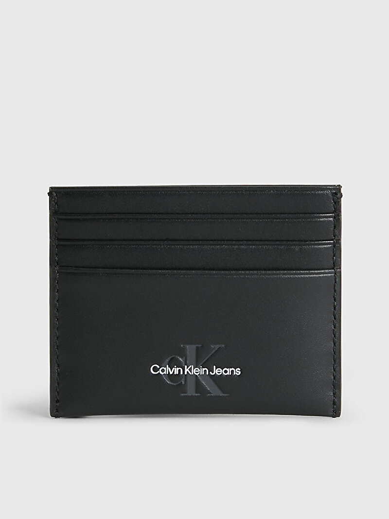 Calvin Klein Siyah Renkli Erkek Monogram Soft Kartlık