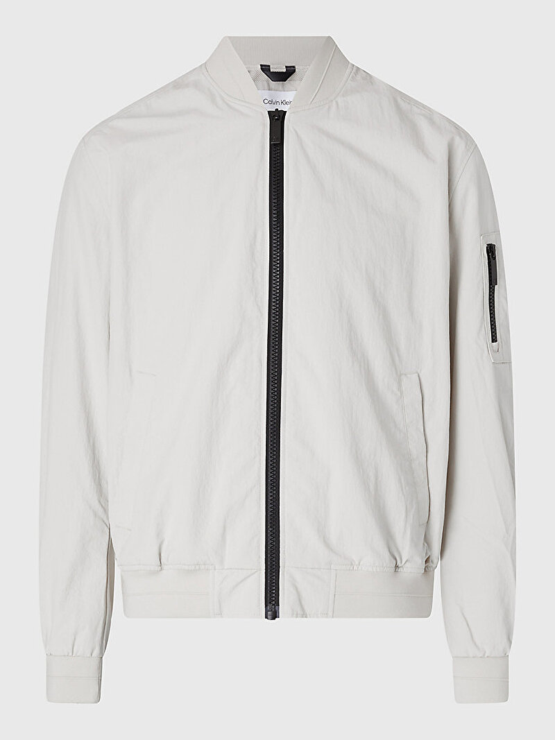 Calvin Klein Bej Renkli Erkek Matt Crinkle Ceket