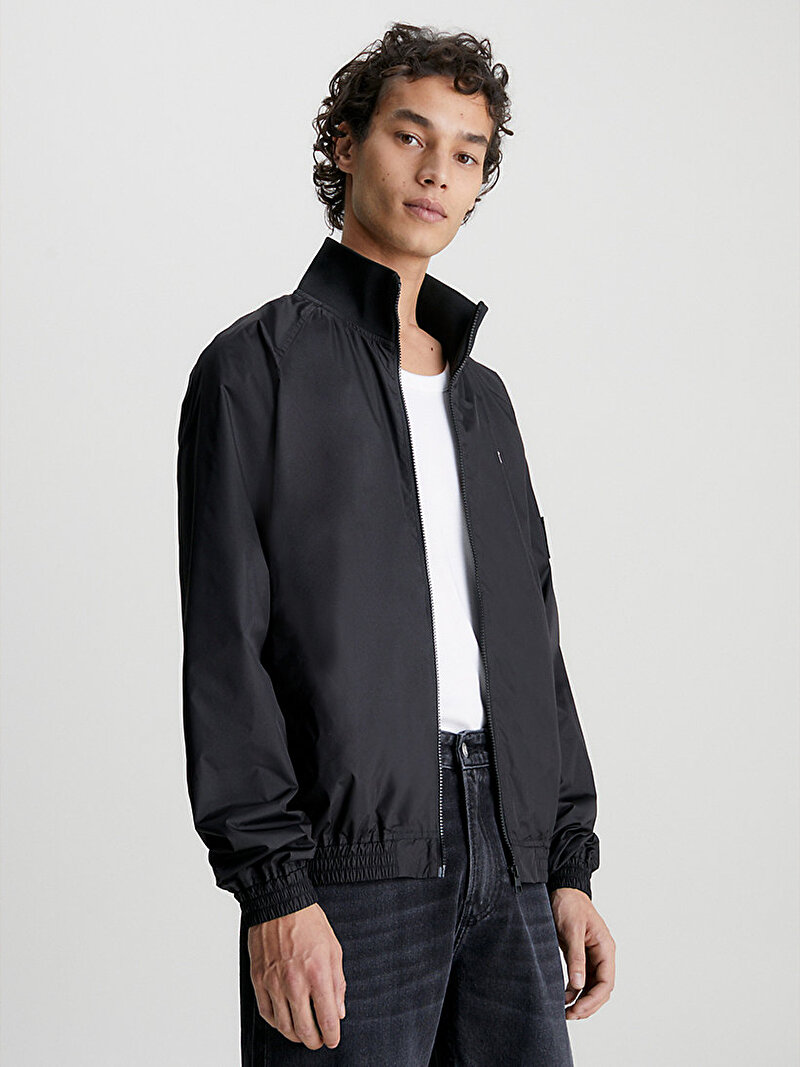 Calvin Klein Siyah Renkli Erkek Unpadded Harrington Ceket