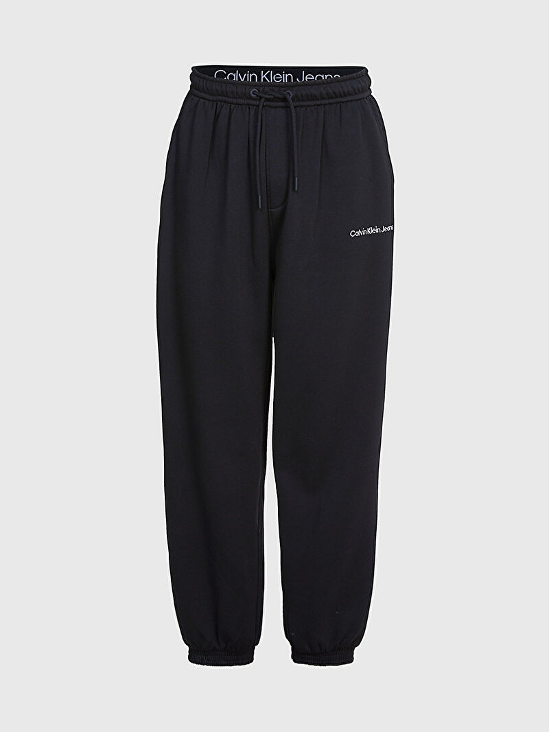 Calvin Klein Siyah Renkli Erkek Institutional Logo Eşofman Altı
