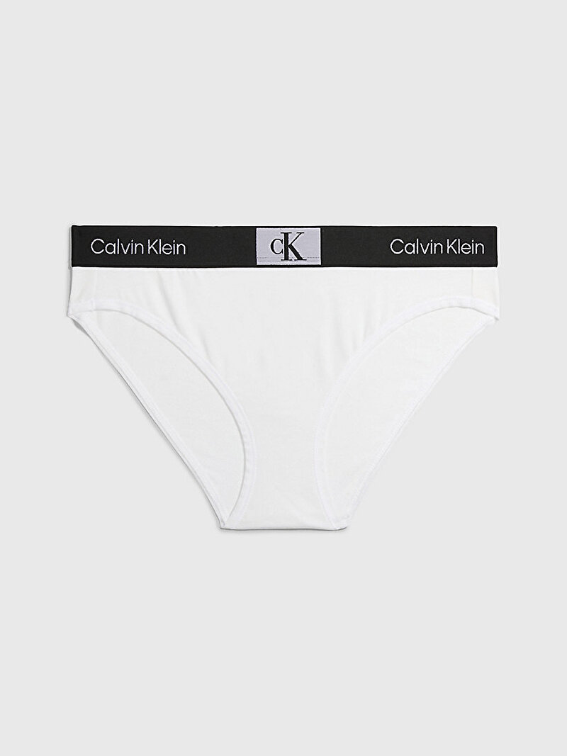Calvin Klein Beyaz Renkli Kadın Modern Bikini Külot