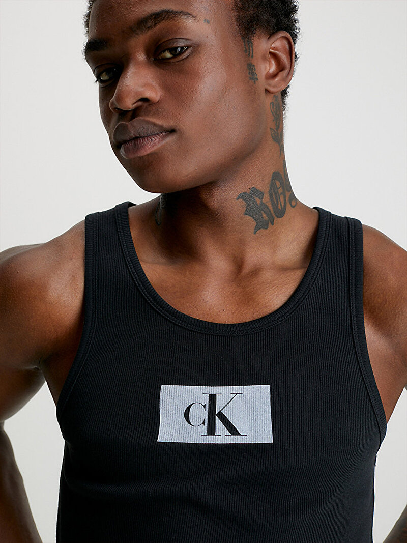 Calvin Klein Siyah Renkli Erkek Tank Top