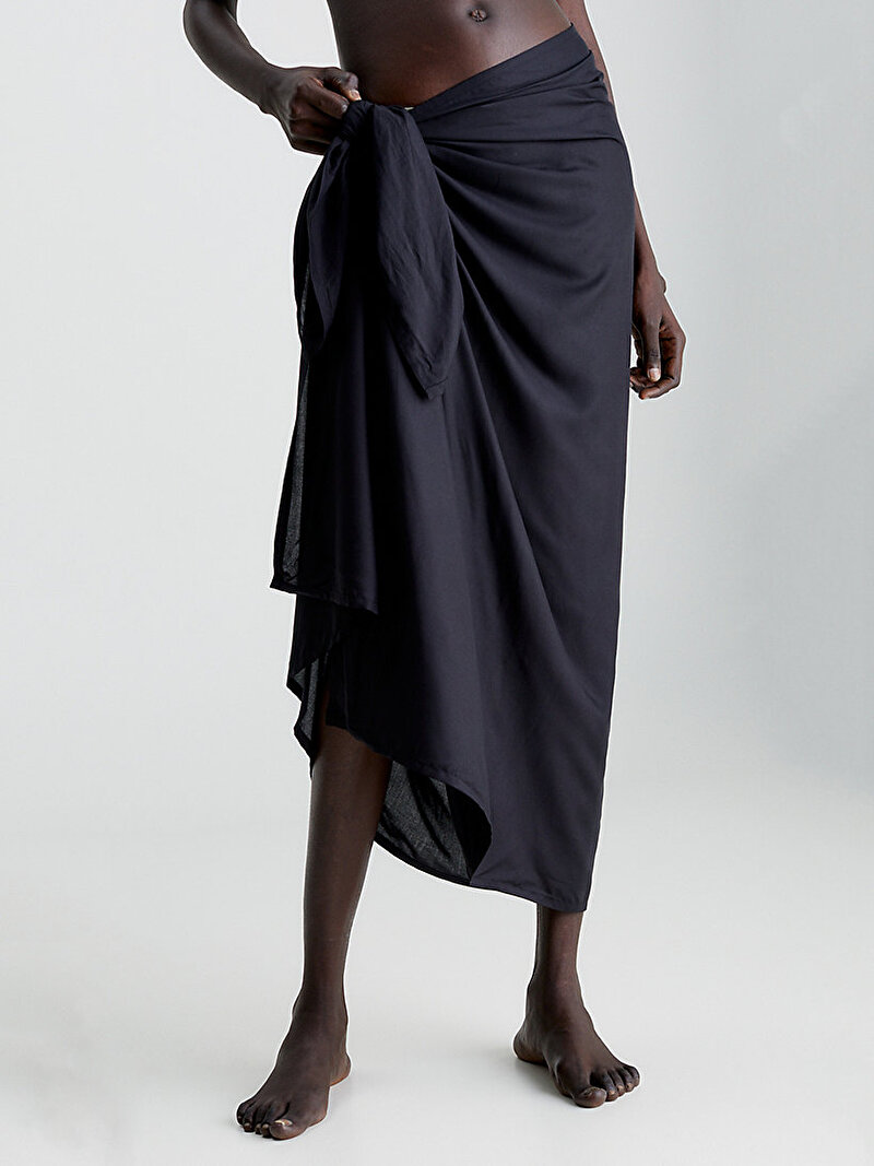 Calvin Klein Siyah Renkli Kadın Pareo