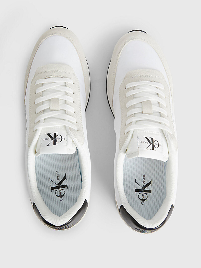 Calvin Klein Beyaz Renkli Erkek Retro Runner Sneaker
