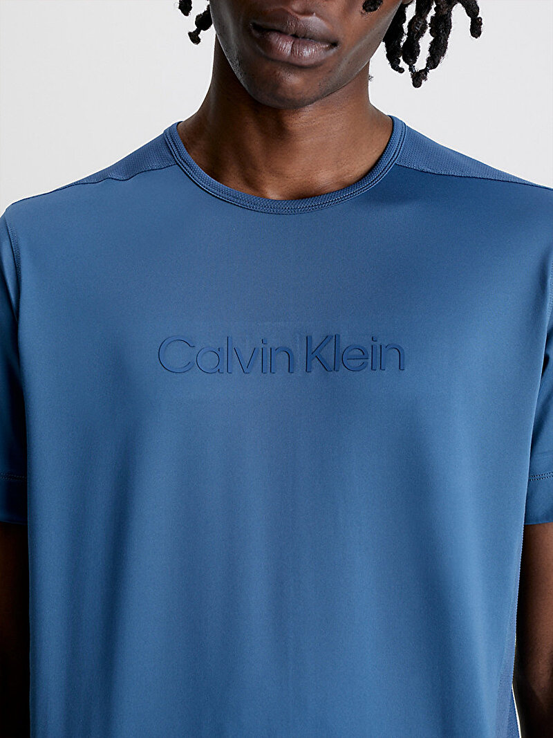 Calvin Klein Mavi Renkli Erkek Performance T-Shirt