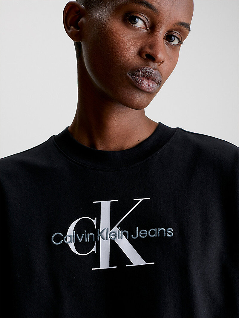 Calvin Klein Siyah Renkli Kadın Archival Monologo T-Shirt