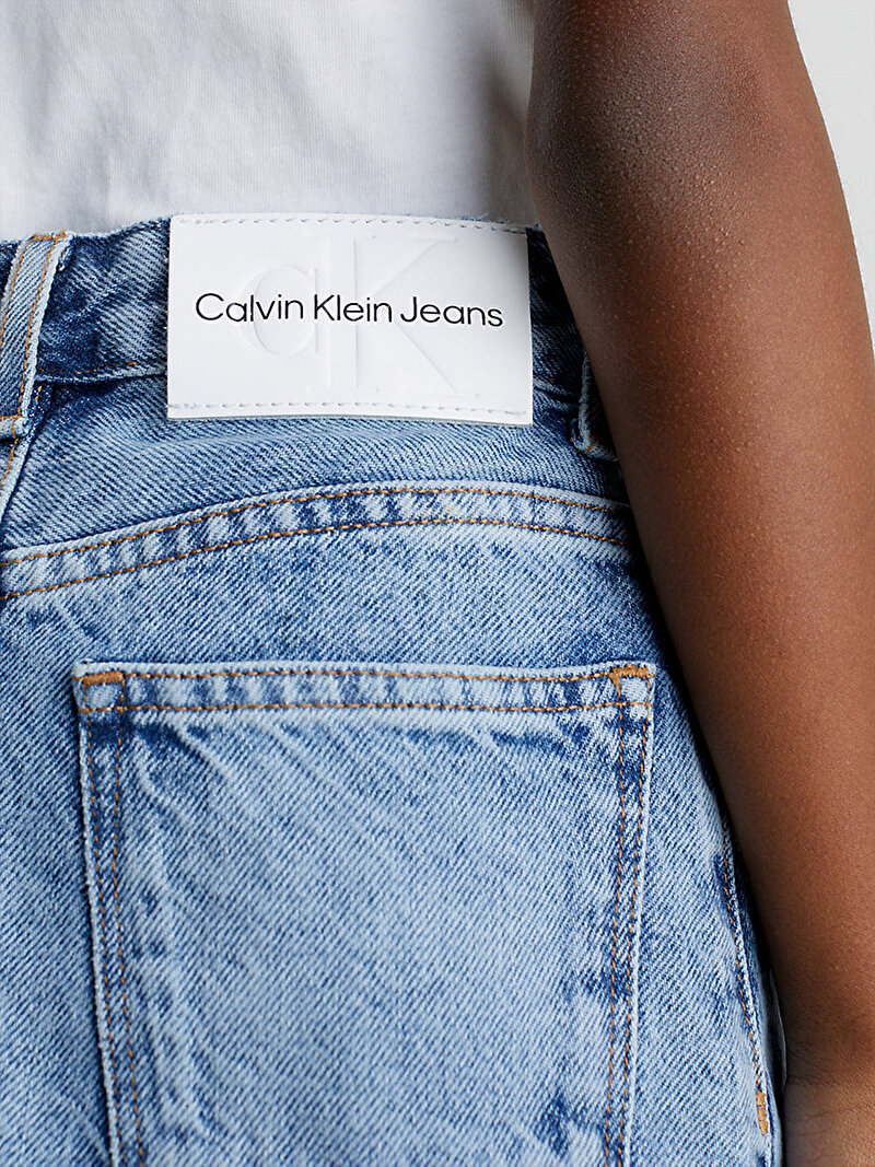Calvin Klein Mavi Renkli Kız Çocuk Salt Pepper Denim Etek