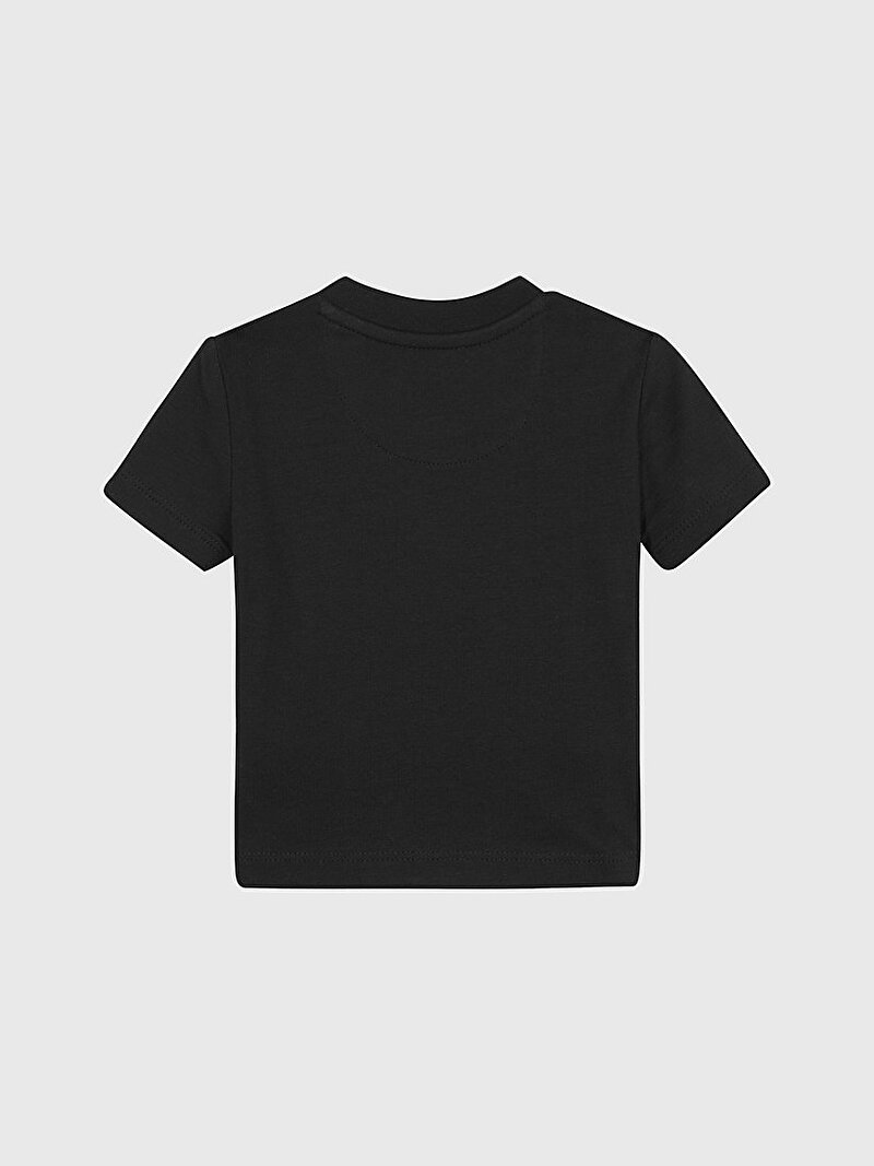 Calvin Klein Siyah Renkli Bebek Monogram Logo T-Shirt