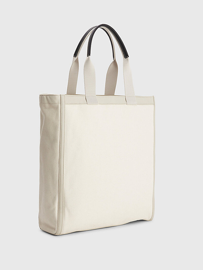 Calvin Klein Bej Renkli Unisex CK Connect Tote Çanta