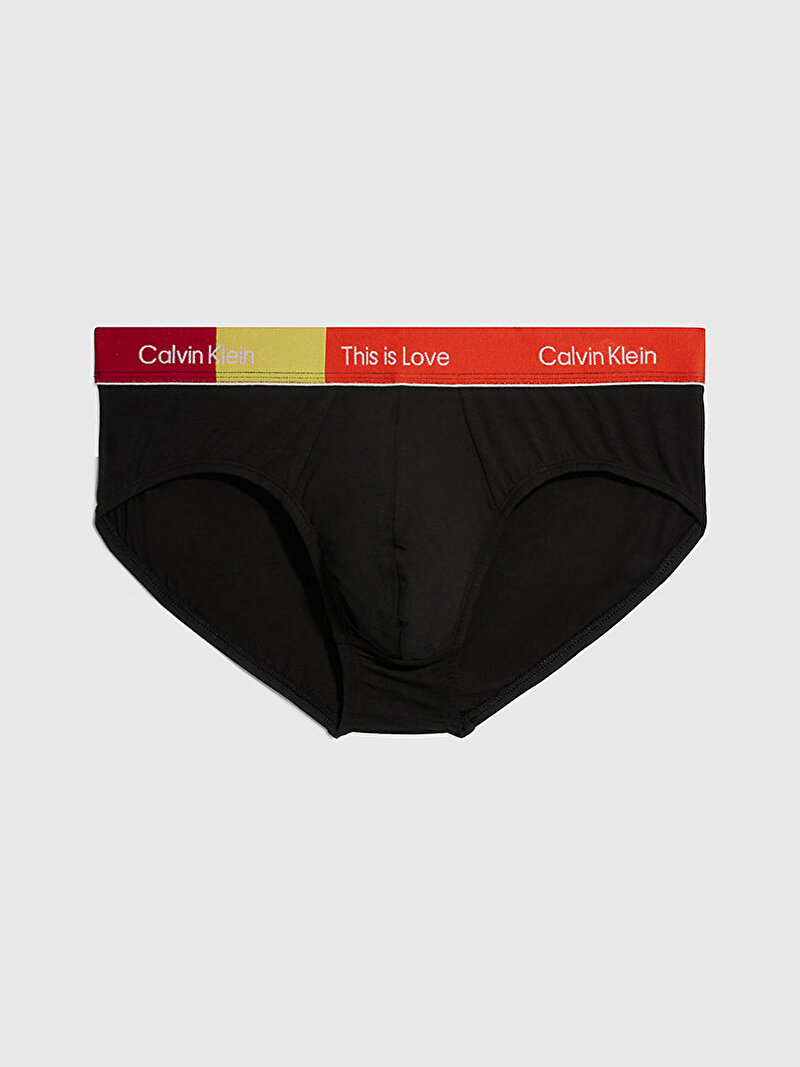 Calvin Klein Siyah Renkli Erkek Hip Brief Slip Külot - Pride