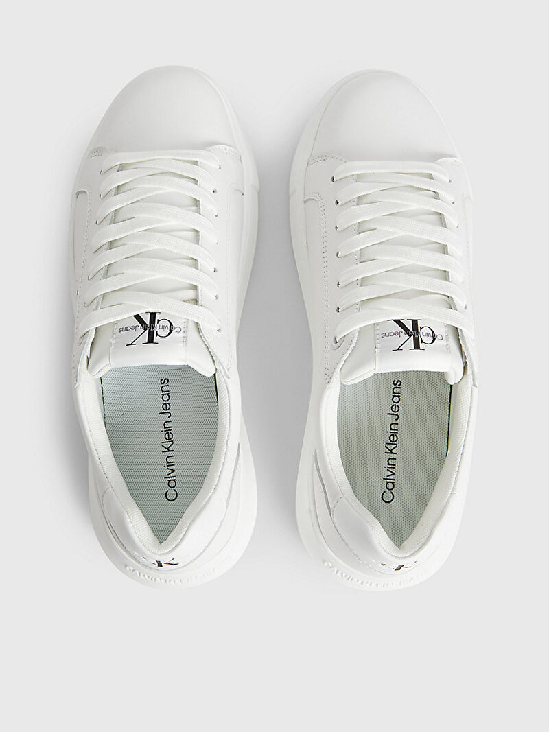 Calvin Klein Beyaz Renkli Kadın Chunky Cupsole Monologo Sneaker