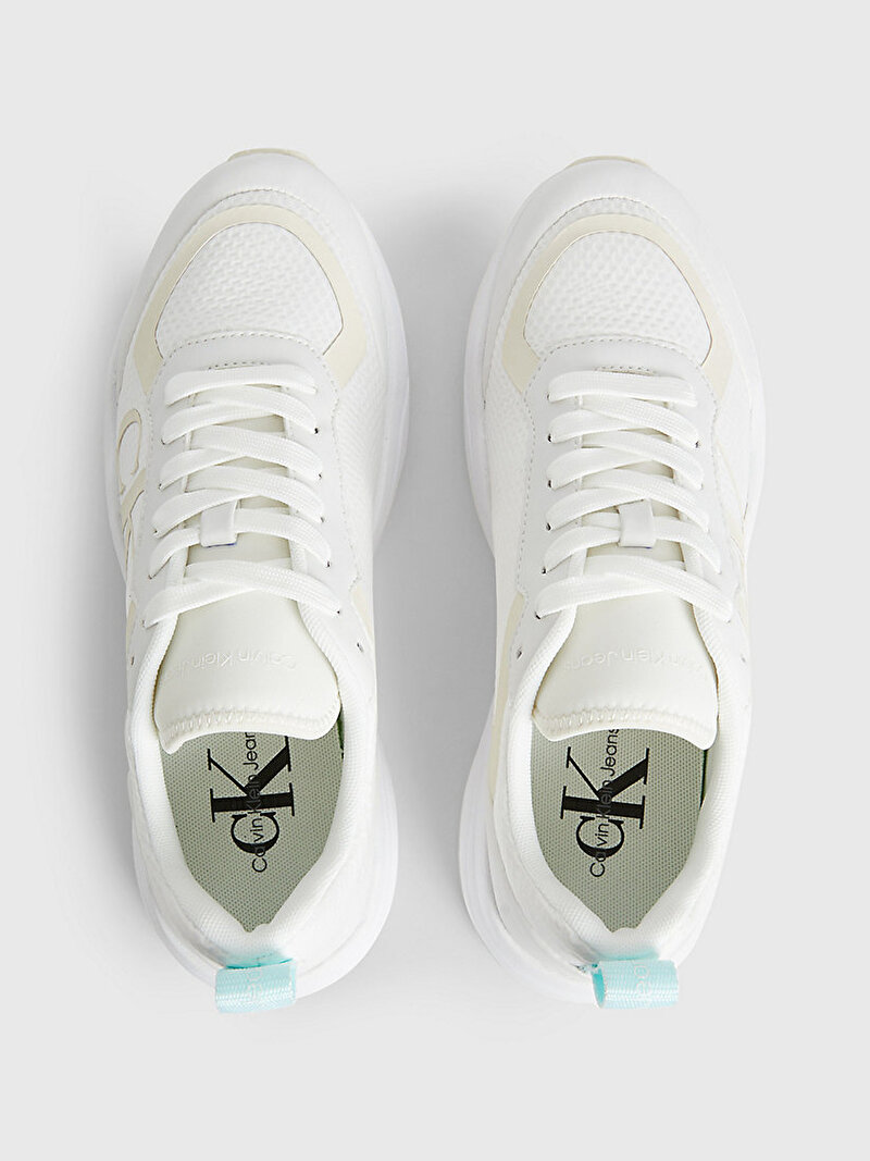 Calvin Klein Beyaz Renkli Kadın Retro Tennis Sneaker