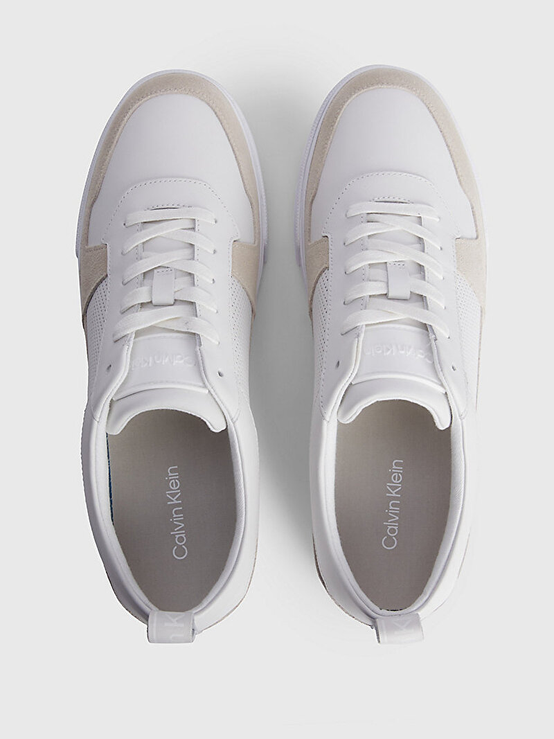 Calvin Klein Beyaz Renkli Erkek Low Top Lace Up Sneaker