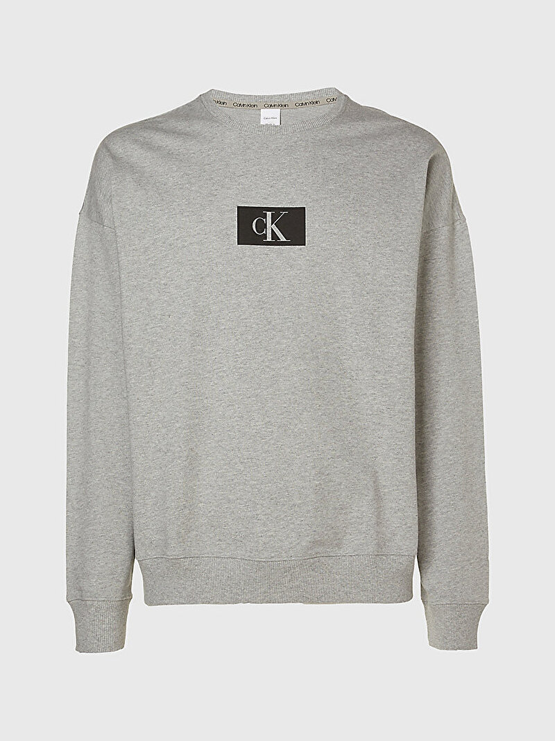 Calvin Klein Gri Renkli Erkek Sweatshirt