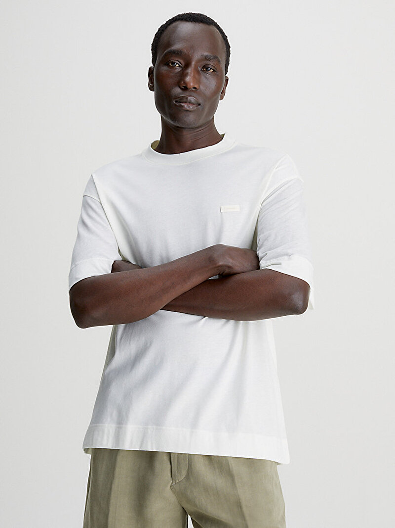 Erkek Sheer Sleeve T-Shirt