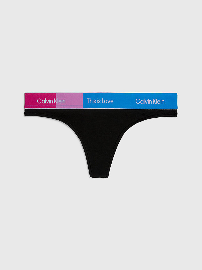 Calvin Klein Siyah Renkli Kadın Tanga - Pride