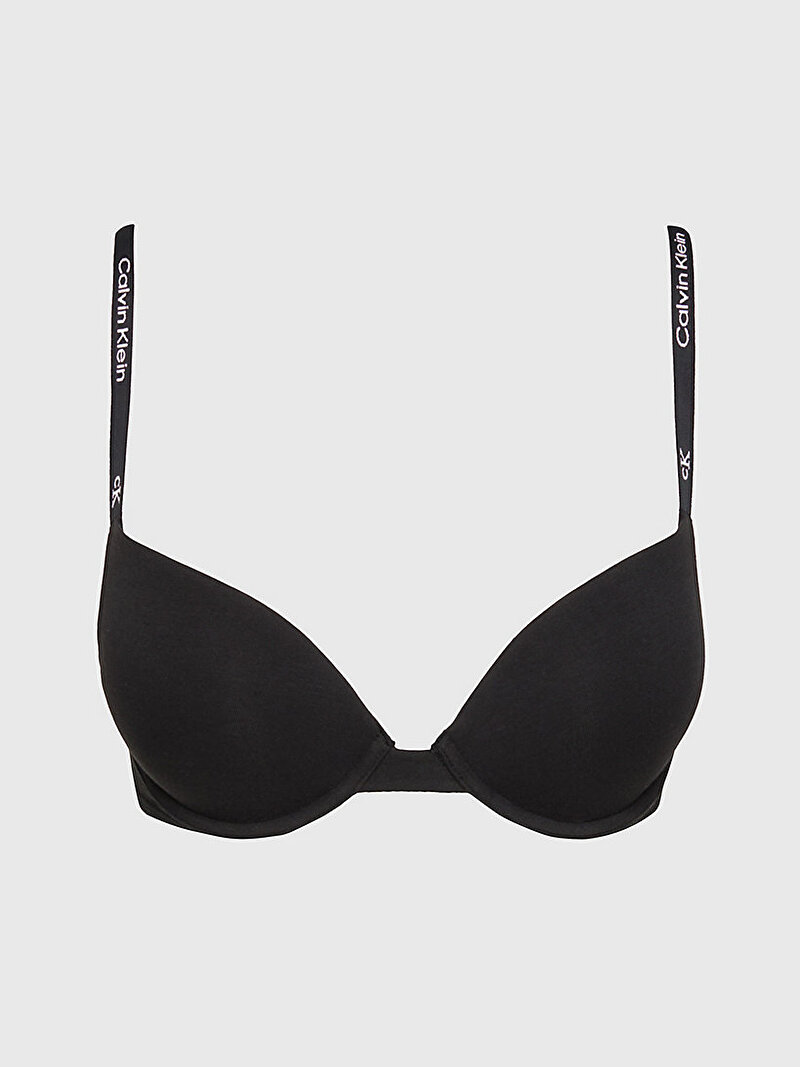 Calvin Klein Siyah Renkli Kadın Push Up Plunge Sütyen