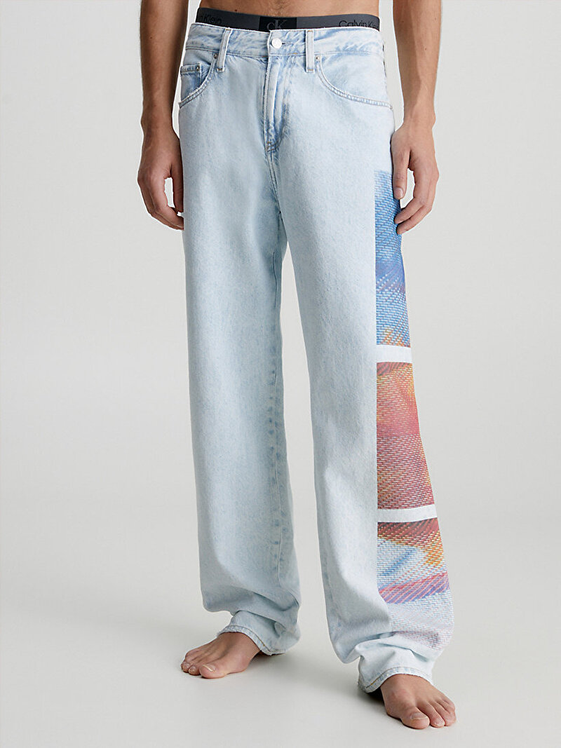 Erkek 90'S Straight Jean Pantolon
