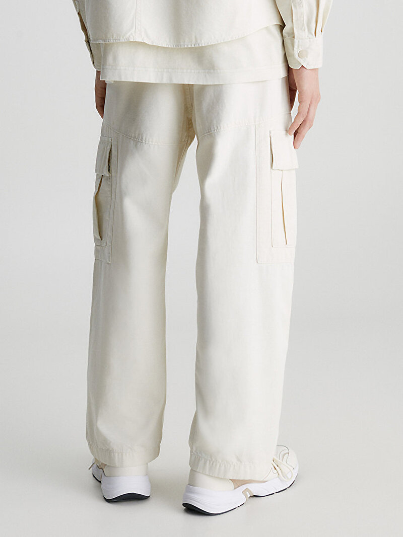 Calvin Klein Bej Renkli Erkek Mineral Dye Cargo Pantolon