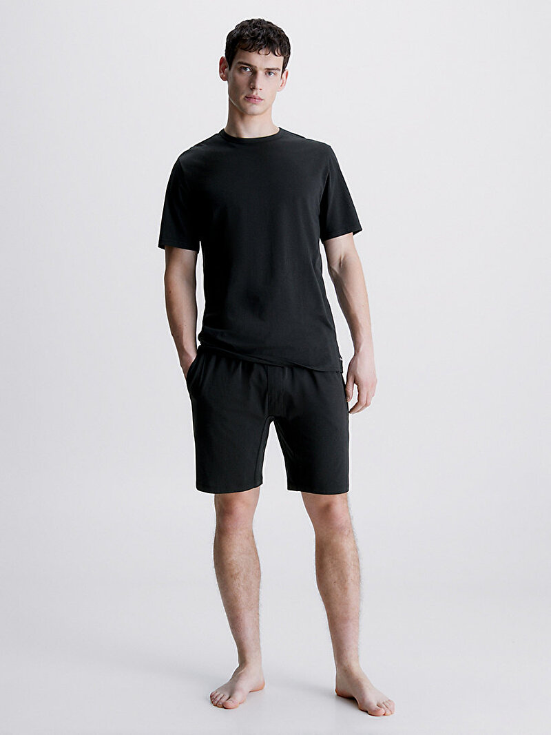 Calvin Klein Siyah Renkli Erkek T-Shirt Şort Set